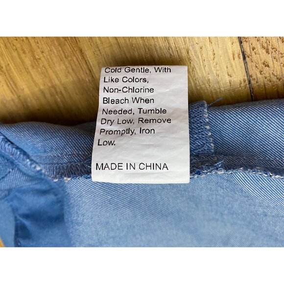 Denim-Look Blue Jean Booty Shorts Size‎ Large Sexy Stripper Western Country Hot - Picture 5 of 7